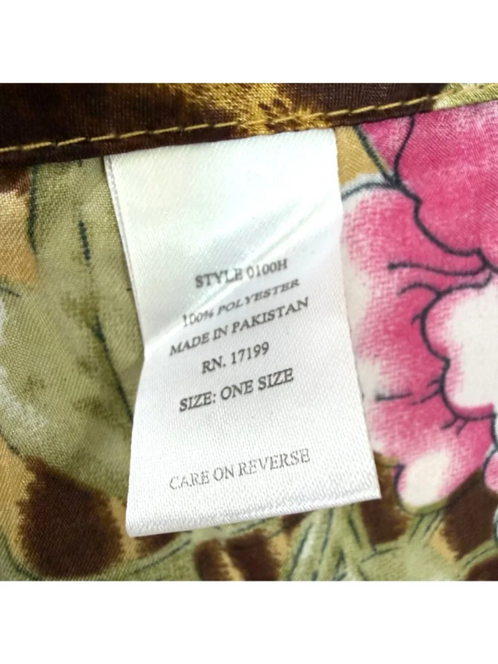 Women's Kaftan Dress One Size Brown Pink Animal  Floral Print V-Neck Loungewear